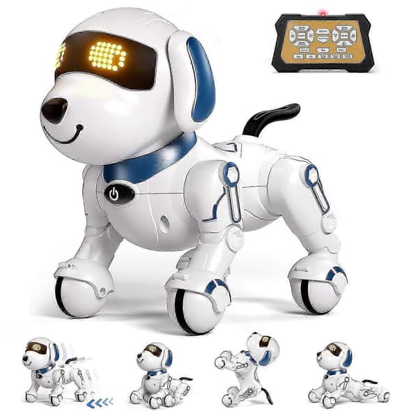 [RM]Fjärrkontroll Robot Hund Leksak Programmerbara Smarta Interaktiva Robot Leksaker För Pojkar Flickor