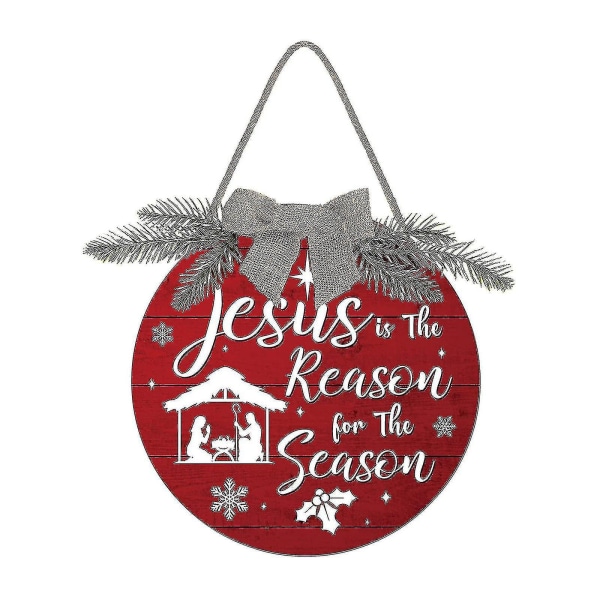 Jul Påsk Trä Jesus Välkommen Dörrskylt Hantverk Jul Påsk Dekor