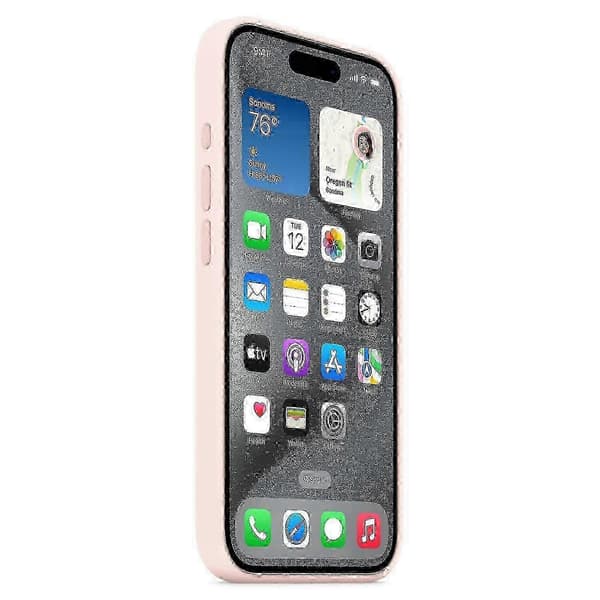 Silikonmagnetfodral med Magsafe-kompatibilitet för iPhone 15 Pro Max - Hållbart och skyddande Pink