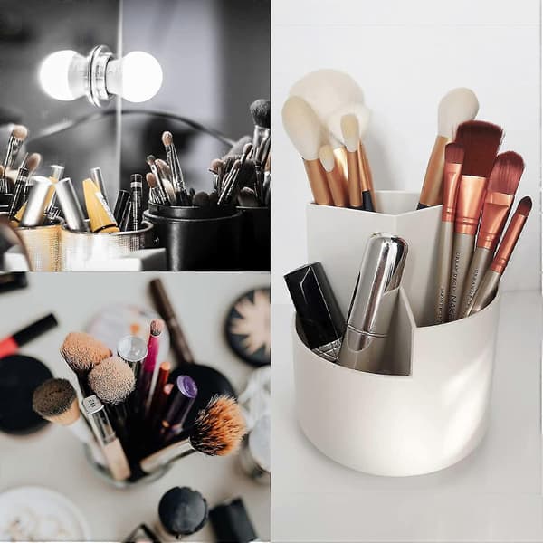 Kosmetik Organizer Skønheds Organizer Make Up Organizer Parfumeholder Make Up Stativ Til Badeværelse, Soveværelse 1 stk-hvid