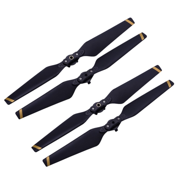 2x Snabbfäste Vikbar Propellerblad för DJI Mavic Pro Drönare Guld