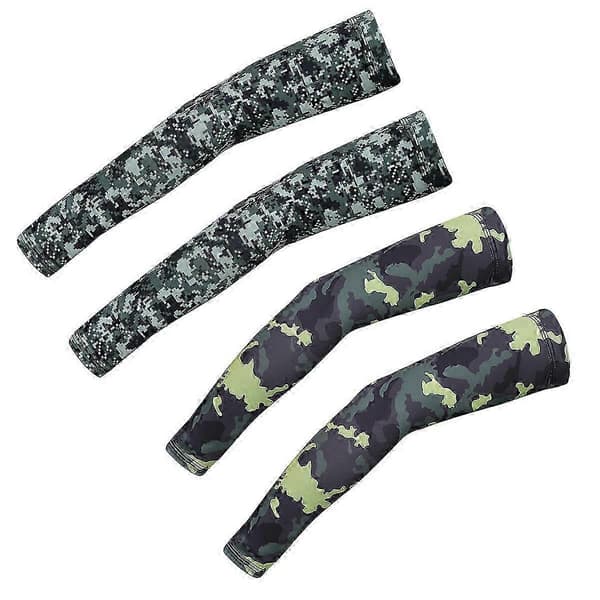 Camouflage armærmer is silke solcreme manchet til udendørs ridning fiskeri