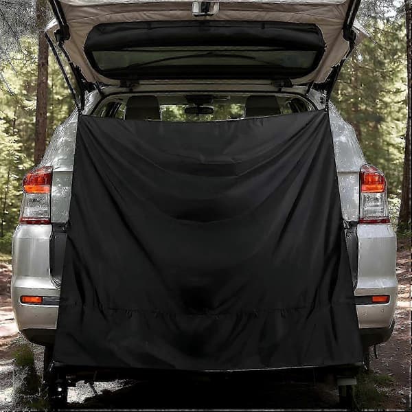 Lystæt magnetisk badeforhæng med justerbare, borefri magnetiske kroge til autocampercamping
