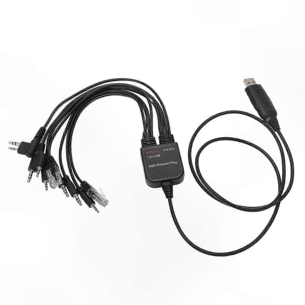 8-i-1 USB-programmeringskabel til walkie-talkies, Plug-and-Play højtydende adapter