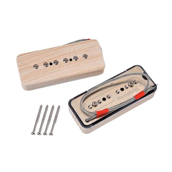2st Soapbar P90 Gitarr Pickups Set För Elgitarr Ersättningsdelar Lönnträ