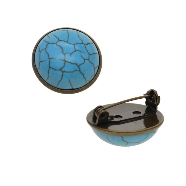 30 st 25 mm Broschhållare Pins Badge Base för dekoration Väskor Kläder