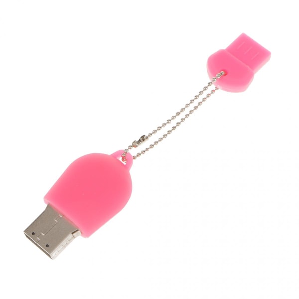 USB-minne Söt Tassform Rosa USB 2.0 Tum Flash Disk U-enhet 64GB