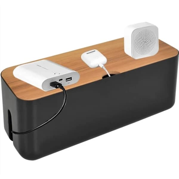 Cable Box Storage Cable Management (Black), Cable Box, Cable Hider to Keep Cables Organized, Storage Box for,A[RM]