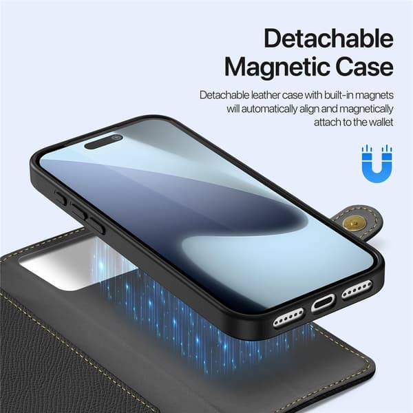 DUX DUCIS iPhone 17 Pro Max/18 Pro Max 2in1 Magneettikotelo Lawa Series Musta 213