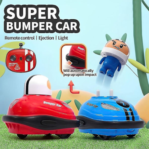 [RM]Speed Bumper Cars Toy Mini Remote Control Ejector Vehicle With Remote Control{AZC}