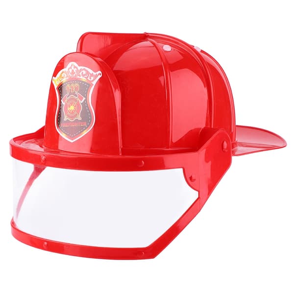 [RM]5 Pcs Kids Fireman Costume Play Set Helmet Fire Extinguisher Intercom Axe Wrench