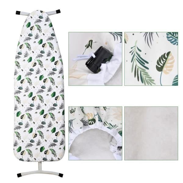 Ironing Board Cover with 6mm Felt Padding, Adjustable Elastic Band, Suitable for Ironing Boards 130 x 50 cm (Ironing Board Not Included)