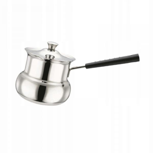 [RM]Turkish coffee pot for induction hobs with handle, drum shape, 180 ml
