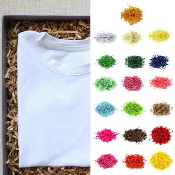 100g/förpackning Rivet Krullpapper för Presentförpackning Fyllnadsmaterial Vit