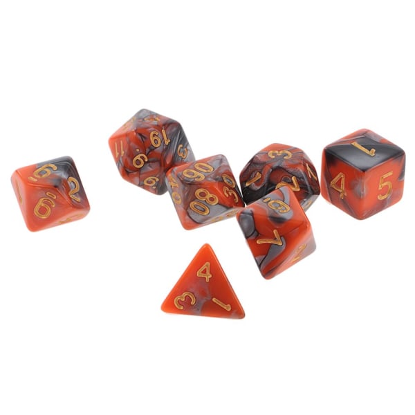 28 st Akryl Tvåfärgad Mångsidig Tärning För D&D DND RPG MTG Bordsspel