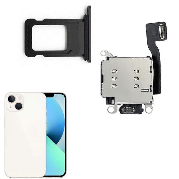 til iPhone 13/13 Pro/13 Pro Max Dual Sim-kortlæser Sim-kortbakkeudskiftning