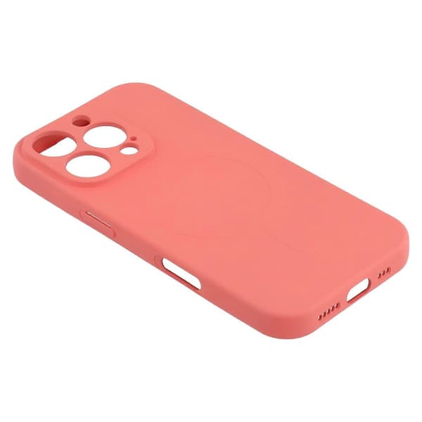 [RM] Til iPhone 16 Pro Cover kompatibelt med MagSafe Stødsikkert TPU-telefoncover - Kameliarød Multicolor Camellia Red