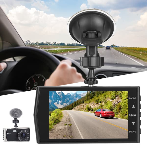 [RM]4in Car Dash Cam Touch Screen Built-in G-sensor MOV Video Format Driving Recorder