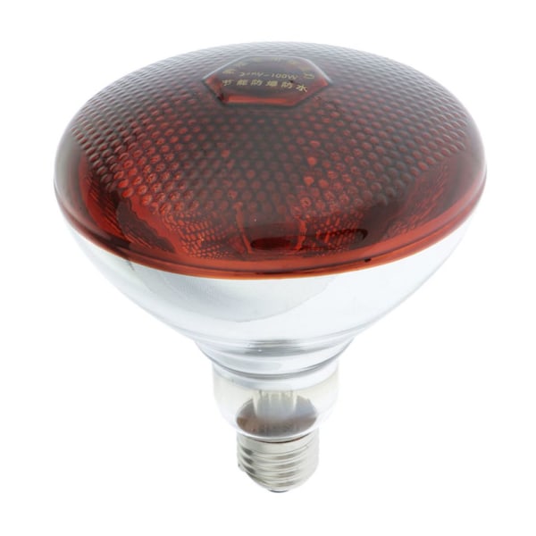 3x 100W Infraröd Värmelampa Glödlampa För Reptil, Amfibie Kycklingvärmare