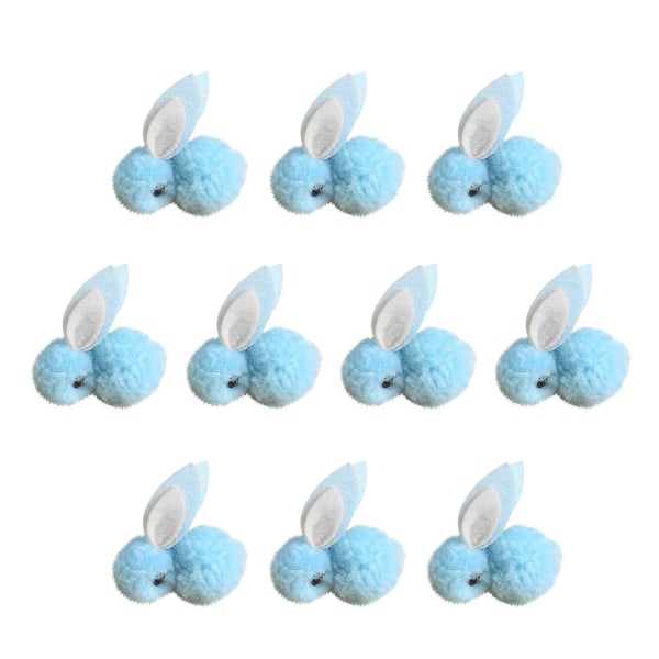 10st påskdekoration plysch mini kanin påskhare docka leksak gåva FAN0255 Blue