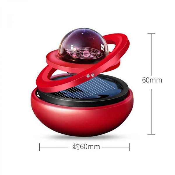 Bil Solcellsdriven Magnetisk Rotation Flytande Glob Ornament Hemmakontor Gåva Guld