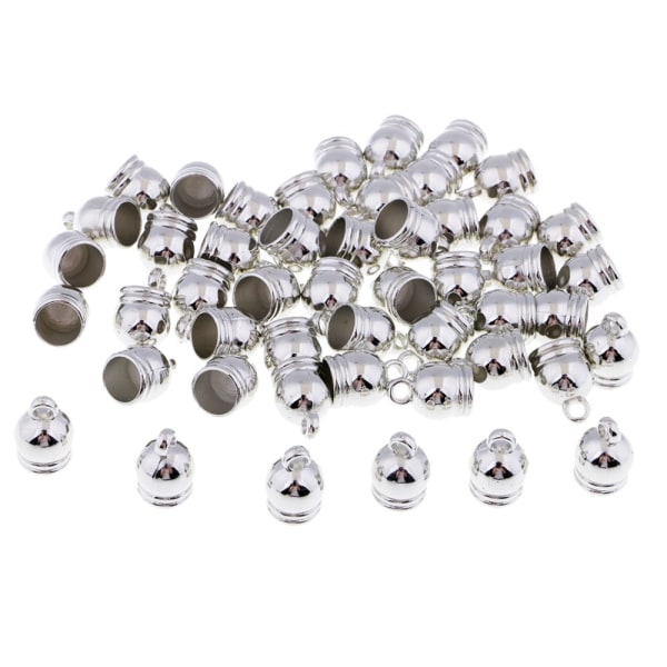 50 st cap pärlstoppare passar 8 mm lädersnöre smyckesband