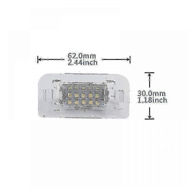 2 stk. bil LED nummerpladelys til Mercedes Benz B-klasse W246 W242 Canbus