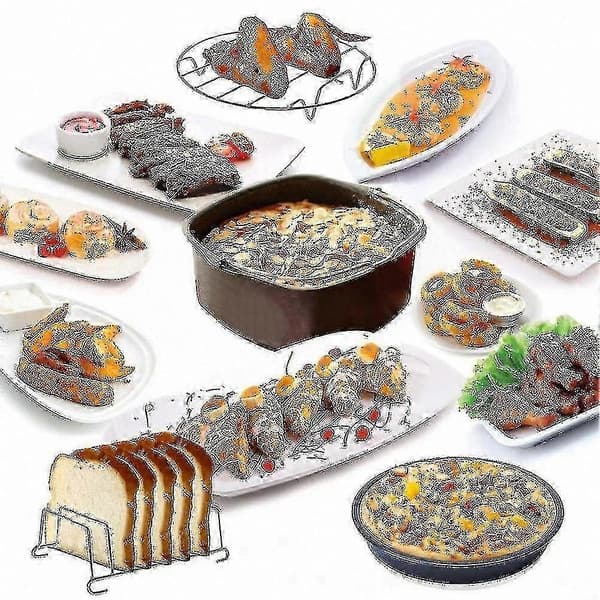 Universelt tilbehør til airfryer til flere modeller og mærker