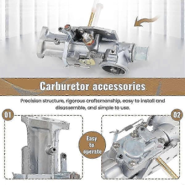 Forgasser Carb Kit Erstatning for 299437 297599 Passer Briggs & Stratton 135200 130200 100200 4-C Silver
