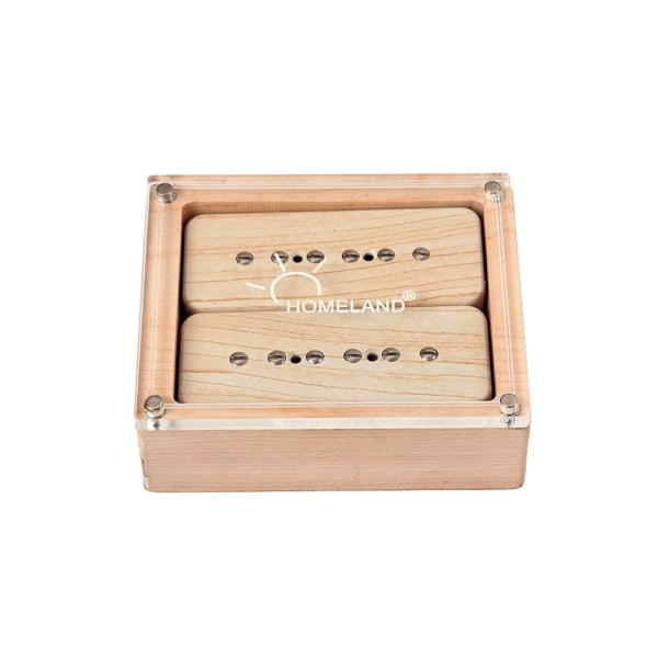 2st Soapbar P90 Gitarr Pickups Set För Elgitarr Ersättningsdelar Lönnträ