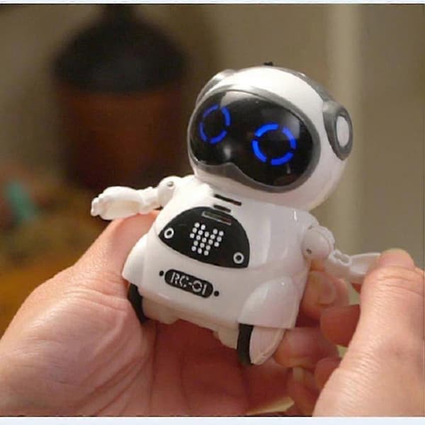 [RM]Varm Intelligent Mini Lommerobot Gå Musik Dans Lys Stemmegenkendelse