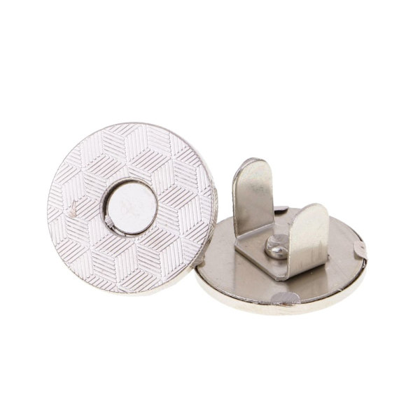 10 Set Magnetiska Hummerlås Magnetknapp Sömnadshantverk 18mm Silver