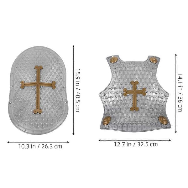 Barnens Cosplay Sköld Rustningsset för Rollspel 1 Set Blandade Färger Plast