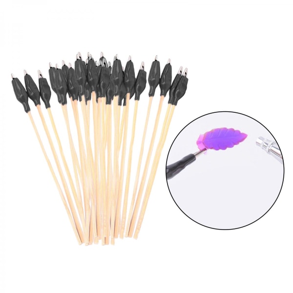 10/20/30 Stycken Hobby Airbrush Krokodilklämma Modell Svart Trådklämma 30 Stycken