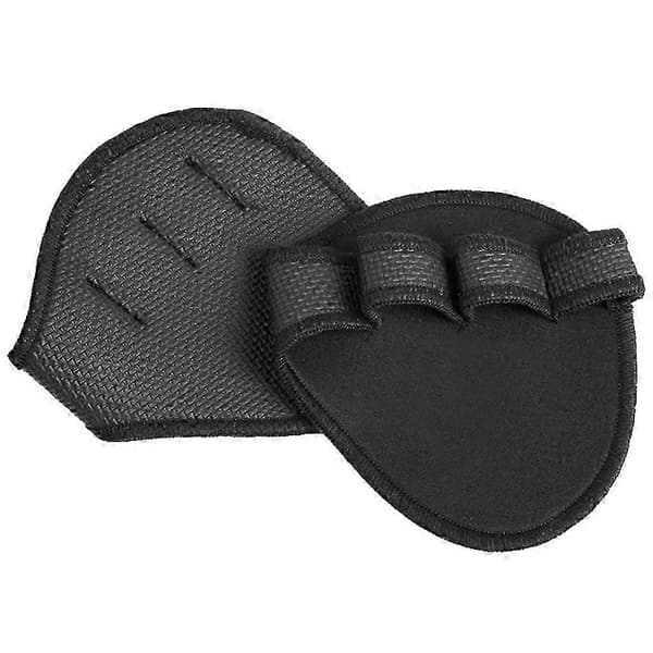2 st lyfthandskar Styrketräning Fingerskydd för Pull Up Bar Styrkelyft Black