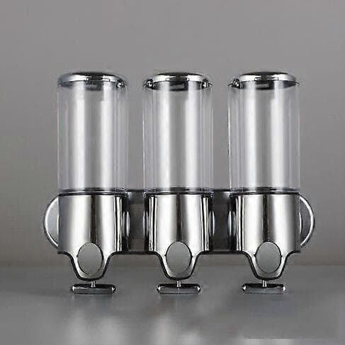 [RM]1350ML Tvåldispenser för Badrumstillbehör Manuell Tryck Schampo Balsamflaskor Duschgel Transparent  Three