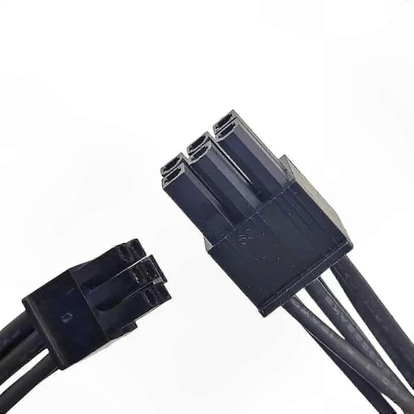 PCIe 6-ben til Mini 6-ben strømadapterkabel, forlængerkonverter til GPU-grafikkort, understøttelse af flere farver 50 cm