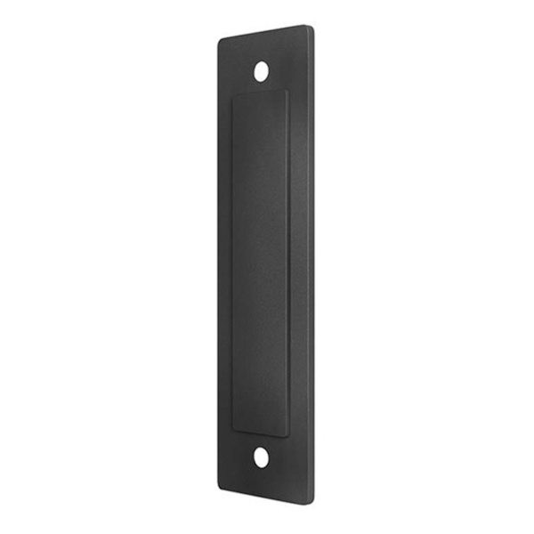 [RM]Carbon Steel Sliding Door Handle, 4.8mm Thick, Double-Sided Sliding Door, Push-Pull Handle, Black Square Handle