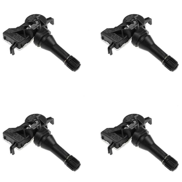 4 STK Universell TPMS Dekktrykksensor for SUV-er og Sedaner Black