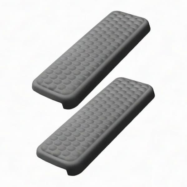 Skrivebordsalbuepute L-formet armlene Skrivebordskantpute Komfortabelt minneskum Gray PU 2Pcs