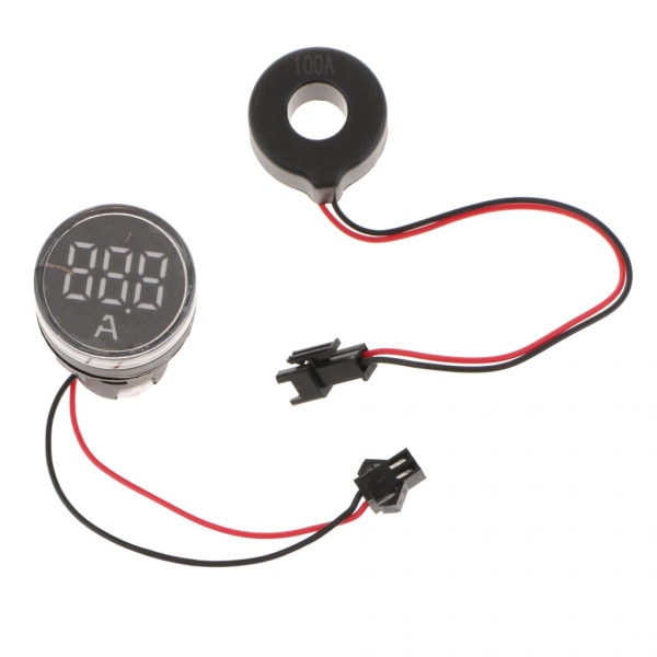0-100A LED Digital Display Amperemeter Blå