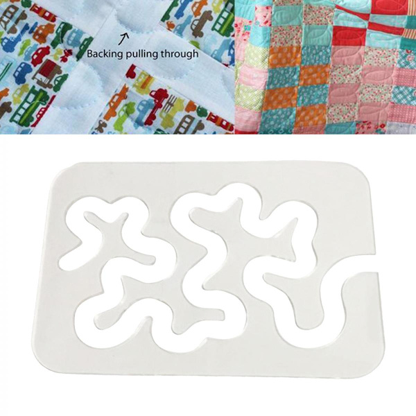 Multifunktionell Klar Quilting Sömnad Linjal Tillbehör Verktyg Mall