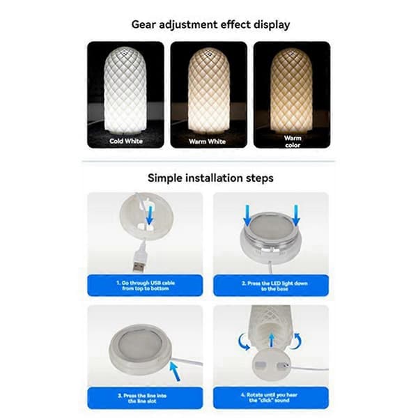 Til Bambu Lab LED-lampesæt Justerbart lyssæt LED-lysdele Hardware DIY Model Hvid/Kold/Varmt lys Uden 3 stk. size