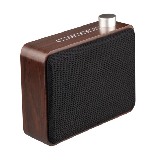 Portabel Bluetooth 4.2 Stereo Högtalare Minihögtalare i Trä 1