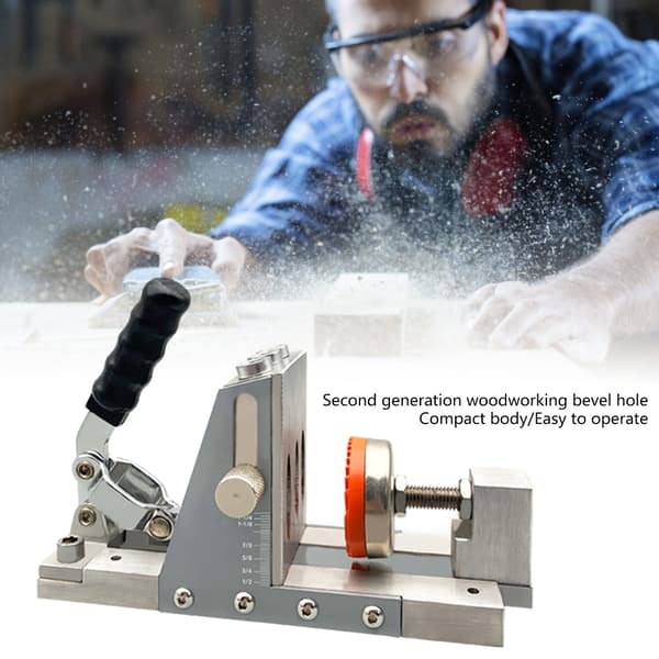 [RM]15 Degree Angle Locator Diagonal Pocket Hole Jig Kit Hole Woodworking Punch