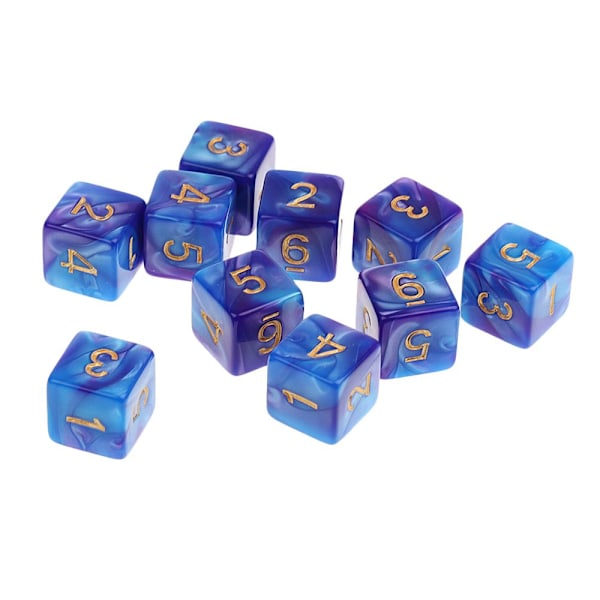 20 st tärningar 6-sidiga tärningar d6 för dungeons and dragons bordsspel
