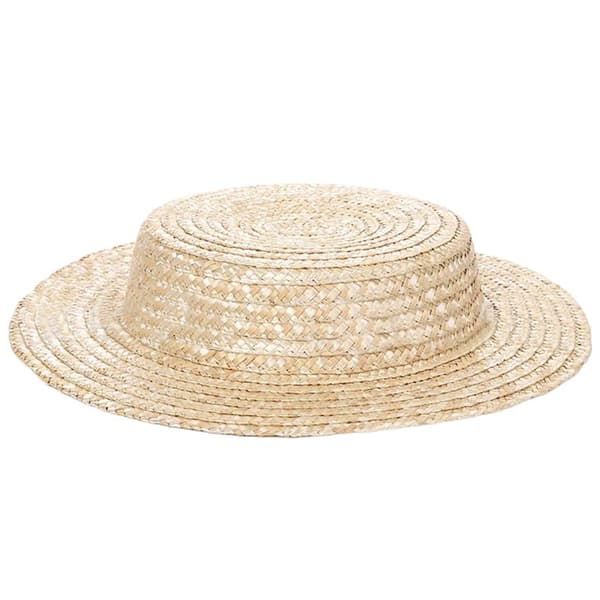 [RM]Vevd stråhatt Fransk Bonnet Hatt Bas Jente Solhetter Teselskap Hatt Dame Hodeplagg 0.12 Wheat straw original