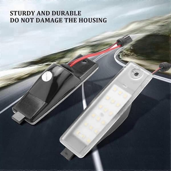 2 par hvide LED nummerpladelys erstatning til Hi- H200 2004-2012 biltilbehør