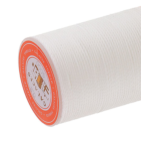 0,8 mm Rund Polyester Vaxtråd Sömnad DIY Hantverk Vit