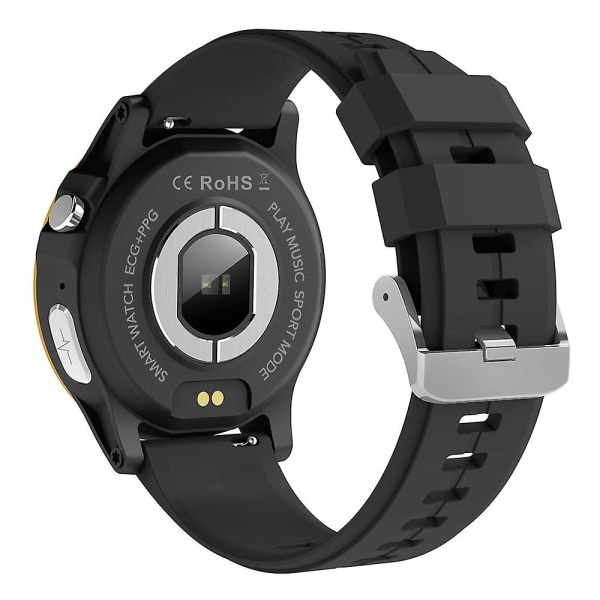 Zl89 1,39" Smart Watch Ecg Puls Blodtrycksmätare Watch Support Al Voice Assistant Black   Gold